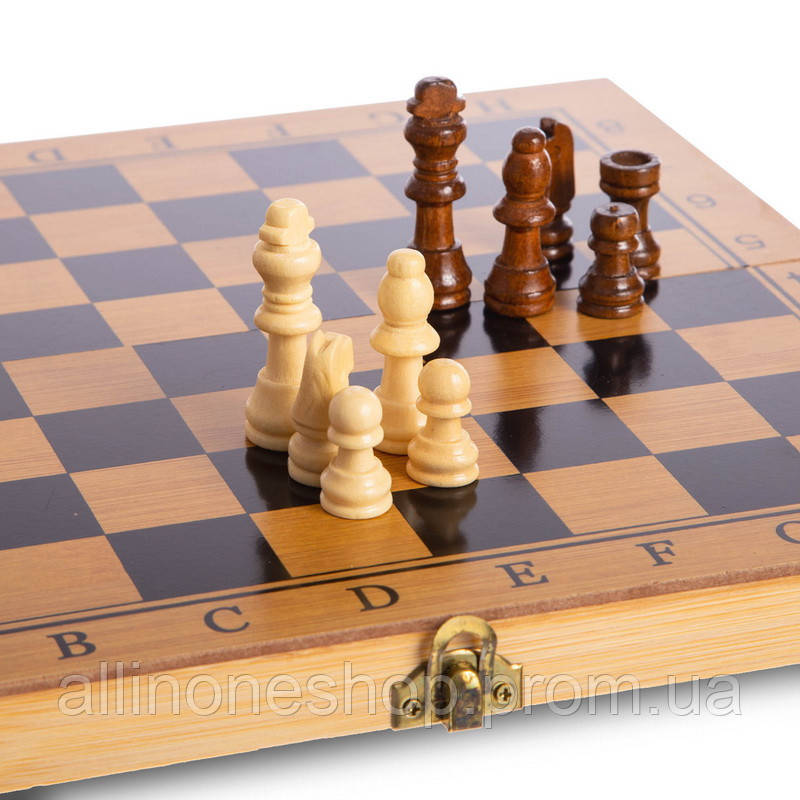 Игровой набор BK Toys 3 в 1 шахматы шашки и нарды деревянные (B3116T) AO, код: 7336165 - фото 4 - id-p1937032418