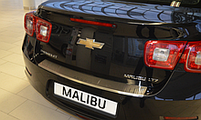 Накладка на бампер з загином Chevrolet Malibu VIII 2012-