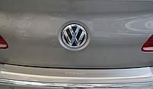 Накладка на бампер з загином Volkswagen Passat CC 2008-