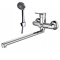 Змішувач для ванної універсальний Chrome Mixxus NEM з душем посилений корпус