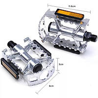 Педалі для велосипеда. Алюмінієва нефарбована. Педалі вело. Педаль велосипед. Велопедалі. Велосипедні педалі