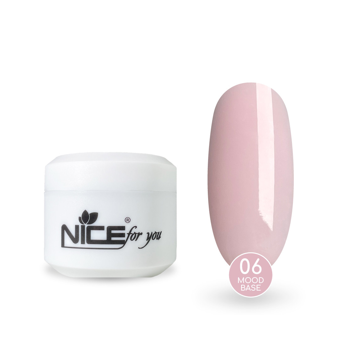 Камуфлювальна база Nice for you Mood base №06 Ніжно-рожева 30 г