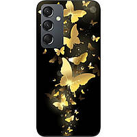 Силіконовий чохол для Samsung A24 Galaxy A245F з картинкою Золоті метелики