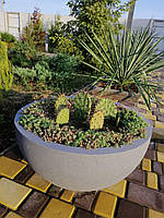 ВЕРОНА Вазон бетонный уличный, горшок для сада, дома и террасы VER6 - 300/600 вес - 39 кг., объем - 45 л.