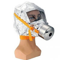 Маска противогаз из алюминиевой фольги, панорамный противогаз Fire mask защита головы ZQ-354 от радиации