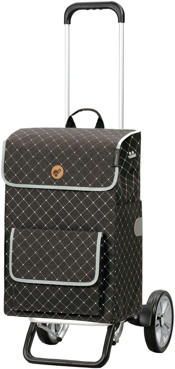 Сумка-візок господарська на колесах тачка кравчучка Andersen Alu Star Shopper Tamo Anthracite