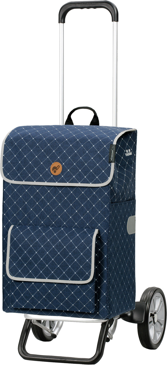 Сумка-візок господарська на колесах тачка кравчучка Andersen Alu Star Shopper Tamo Blue