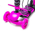 Самокат Scooter "Сонечко" 5in1 Pink, фото 3