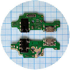 Шлейф Tecno Camon 15 CD7 з роз'ємами зарядки та навушників, мікрофоном - нижня плата AAA