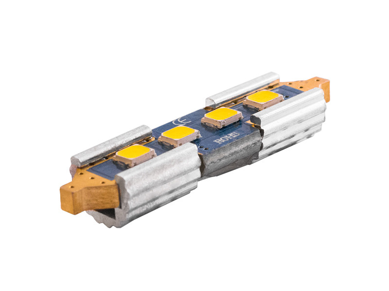 Світлодіодна авто лампа S85-36mm-4smd 2835 обманка білий 12V LEDUA