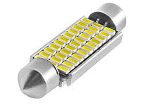 Світлодіодна авто лампа S85-41mm-33smd 4014 обманка білий 12V LEDUA