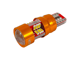 Світлодіодна авто лампа T10-3014-27smd обманка білий 12V LEDUA