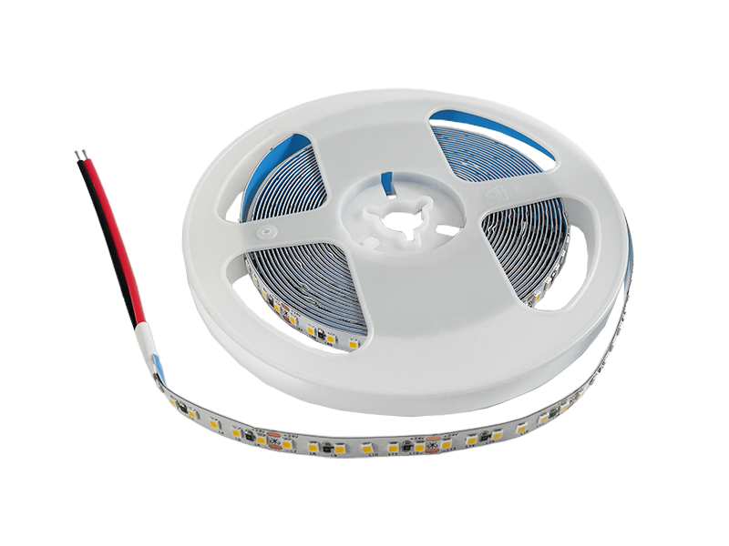 Світлодіодна стрічка 2835-168led-8mm-24V 11W/m IP20 тепло білий, 2 роки гарантії LEDUA