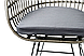 Крісло з подушкою Jamaica зі штучного ротанга, колір сірий, каркас чорний садове, дачне, вуличне TM AMF, фото 6