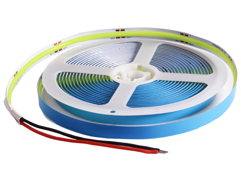 Світлодіодна стрічка COB/FCOB-320led-8mm-12V 12W/m IP20 подвійна плата зелена