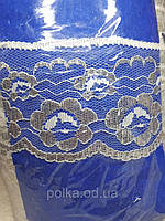 Ритуальне церковне мереживо 7 см біле зі сріблом (1упаковка —200ярдів)