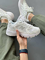 Полностью белые женские кроссовки New Balance 530 White. Кроссовки летние женские Нью Беленс 530 Вайт