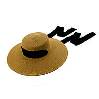 Шляпа канотье КОРСА темный беж SumWin 55-59 MP, код: 7571775