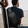 Чоловіча сумка-слінг через плече з USB-роз'ємом із захистом від крадіжки водонепроникна Weixier, фото 4