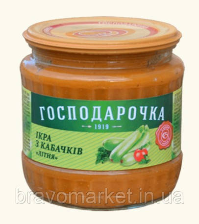Купить Икра из кабачков летняя 440 г ТМ Господарочка, цена 45 ₴ — Prom ...