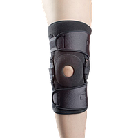 Ортез на коліно з поліцентричними анатомічними шарнірами для напівжорсткї фіксації колінного суглоба К-1ПШ