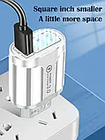 Зарядний пристрій з чотирма портами та швидкою зарядкою, фото 7