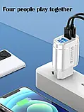 Зарядний пристрій з чотирма портами та швидкою зарядкою, фото 9