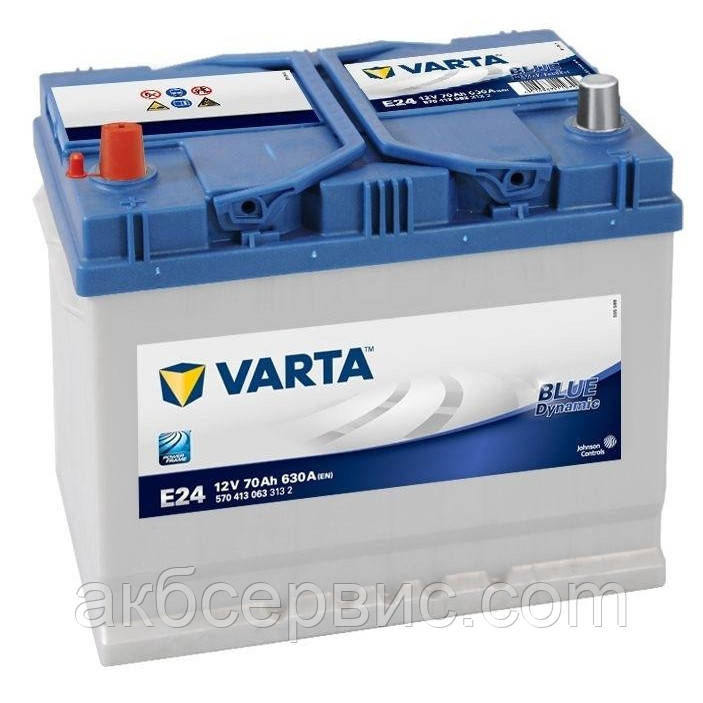 Акумулятор автомобільний Varta 6СТ-70 BLUE dynamic (E24)