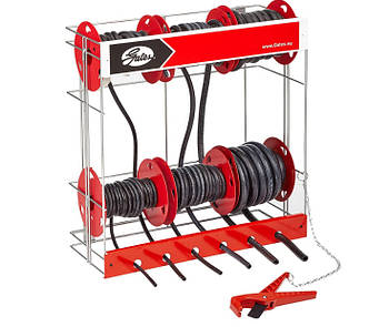 Паливний шланг Gates, Стенд з різаком + 6 бухт шлангів (діаметри: 3,2 мм, 4 мм, 5 мм, 6 мм, 8 мм, 10 мм)