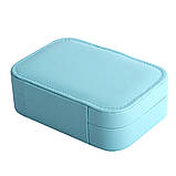 Бірюзова скринька органайзер для біжутерії та прикрас 16*11*5 см на магніті., фото 8