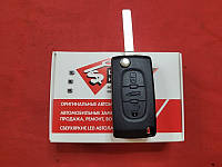 Ключ Peugeot выкидной Корпус 3 кнопки + микрики 3 шт. + батарейка Renata CR1620