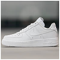 Мужские / женские кроссовки Nike Air Force 1 Classic White Low Premium, кожаные кроссовки найк аир форс лов