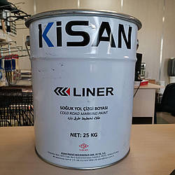 LINER холодний пластик білого кольору для дорожнього покриття для структурної шумової розмітки