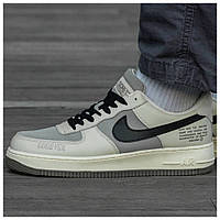 Мужские кроссовки Nike Air Force 1 Low Gore-Tex Beige Grey бежевые кожаные кроссовки найк аир форс лов гортекс