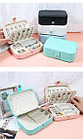 Бірюзова скринька органайзер для біжутерії та прикрас 16*11*5 см на магніті., фото 10