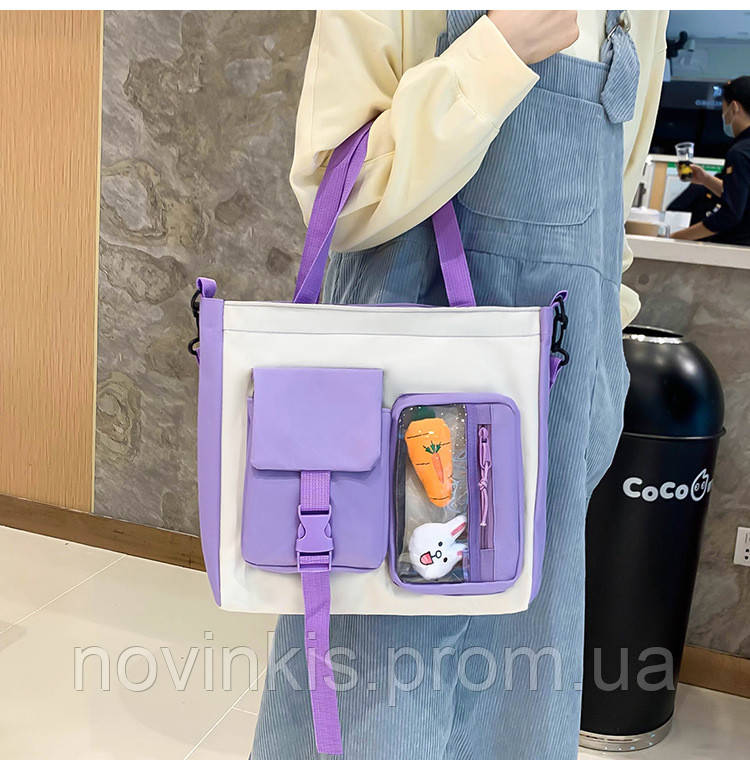 Шкільний підлітковий рюкзак, сумка, косметичка, пенал набір 5 в 1 для дівчинки Flash - фото 9 - id-p1177024176