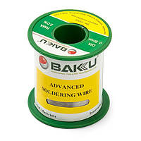 Припой BAKU BK-10005, Sn 97% , Ag 0,3%, Cu 0,7%, флюс 2%, 0,5 мм, 100 г