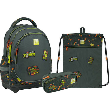 Шкільний набір рюкзак + пенал + сумка для взуття Wonder Kite Game Mode SET_WK22-724S-4, фото 2