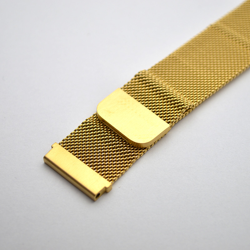 Ремінець до Xiaomi Amazfit Bip/Samsung 20mm Milanese Design Gold, фото 2