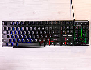 Клавіатура з підсвіткою VR PRO GAME RGB KEYBOARD DCS-1028 EN/UA