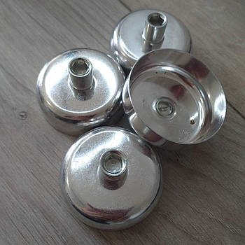 Чашечки для жиру для електрошашличниці 4 шт./1уп Чашки для шашличниці Сріблястий (KG-10825)