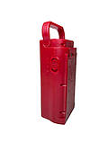 Ручний аварійний прожекторний ліхтар Power bank ALMANA KP-6324, 24 LED з павербанком Червоний, фото 2