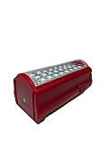 Ручний аварійний прожекторний ліхтар Power bank ALMANA KP-6324, 24 LED з павербанком Червоний, фото 4