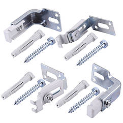 Універсальний комплект L-кронштейнів навісного кріплення панельного радіатора NS-1017 CRISTAL (000022880)