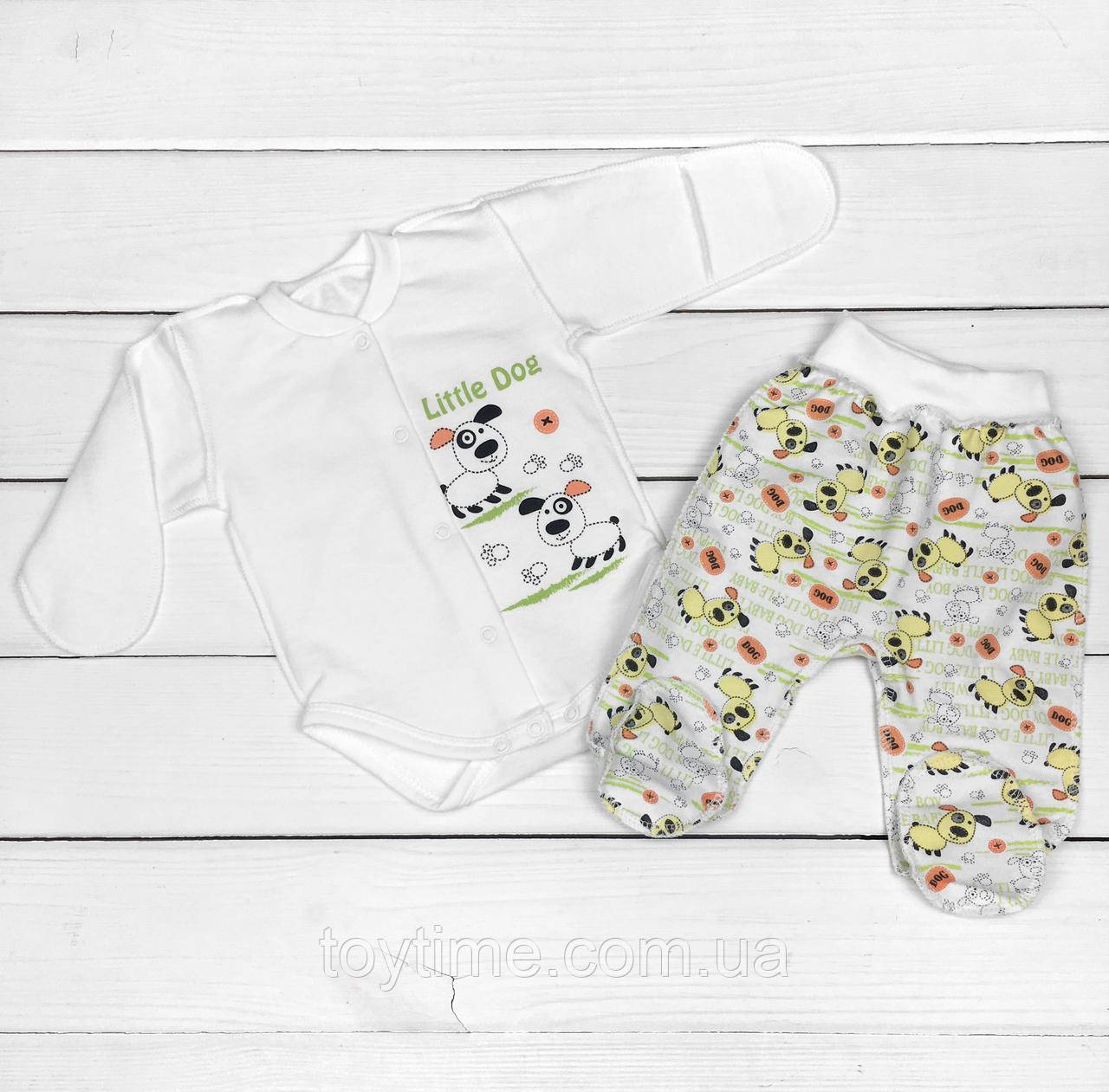 2-х предметний комплект для новонароджених Песики, фото 1