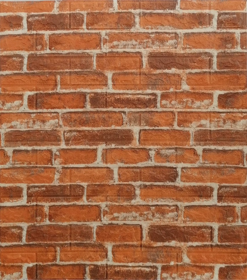 Самоклеючі 3Д декоративні панелі м'які під цеглу 77*70 см 3 мм NNdesign, фото 1