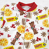 Чоловічок для новонароджених з різдвяним принтом Cinnamon, фото 2