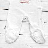 Дитячий сліп з новорічним принтом і написом "Мой первый Новый год!", фото 4