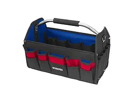 Сумка для інструменту відкрита 410x235x270 мм 600D поліестер WORKPRO PRO WP281011