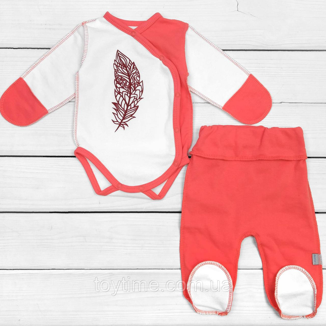 Набір для немовлят боді з повзунками Перо, фото 1